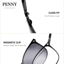 Load image into Gallery viewer, PENNY Brand Classic Clip On Sunglasses Polarized Men Women Magnet Eyewear Glasses Frames Ultem Light Optical Glasses Frame F049