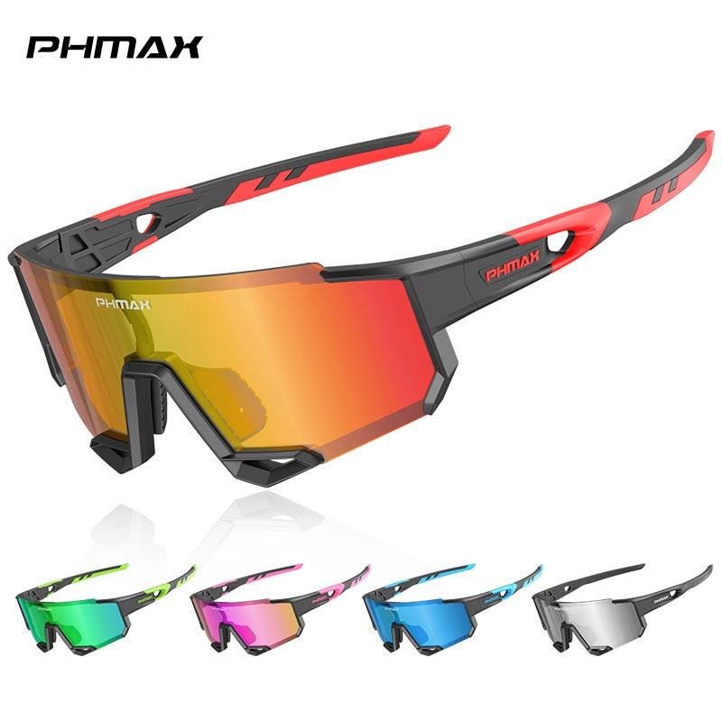 PHMAX Sports Polarized Cycling Sunglasses Men's Cycling Glasses MTB Ra –  Cinily