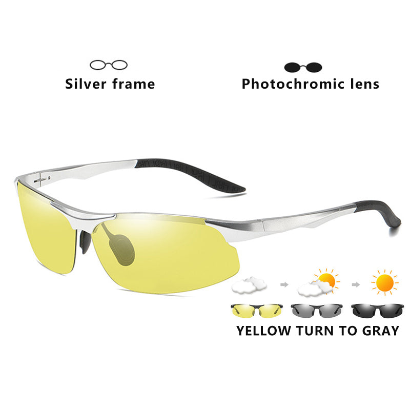 Photochromic Sunglasses Men Women Day Night Vision Driving Polarized D –  Cinily