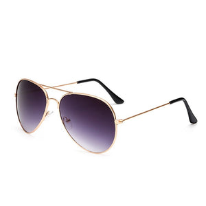 Buy Night Vision Golden Frame Men Women Aviator Sunglasses for