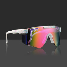 Load image into Gallery viewer, Pit Viper Original Oversized Semi Rimless Sunglasses Men/Women UV400 Half Frame Sports Goggle Big Mirror Shades With Box