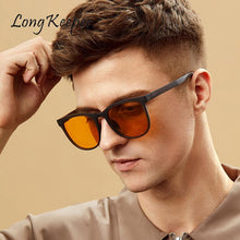 Load image into Gallery viewer, Polarized Folding Sunglasses Men Women Vintage Retro Classic Yellow Lens Driving Glasses Square Eyeglasses Folded Oculos De Sol