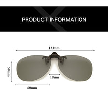 Carica l&#39;immagine nel visualizzatore di Gallery, Polarized Sunglasses Clip Drive Sun Spectacles Yellow Night Vision Glasses Night Resin Lens Driving Eyeglasses