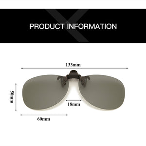 Polarized Sunglasses Clip Drive Sun Spectacles Yellow Night Vision Glasses Night Resin Lens Driving Eyeglasses