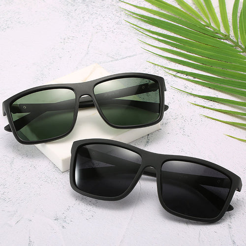 Polarized Sunglasses for Men Plastic Men's Square Driving Eyewear Travel Sun Glass Shades for Women UV400 9-JY8213
