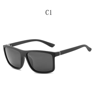 Polarized Sunglasses for Men Plastic Men's Square Driving Eyewear Travel Sun Glass Shades for Women UV400 9-JY8213