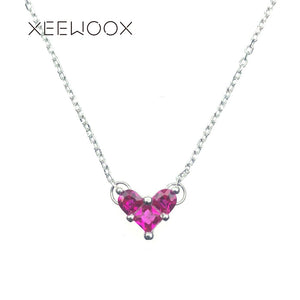 Collane con ciondolo a forma di cuore viola Be Moved Argento sterling 925 Gioielleria raffinata creativa Regalo Designer della settimana della moda 