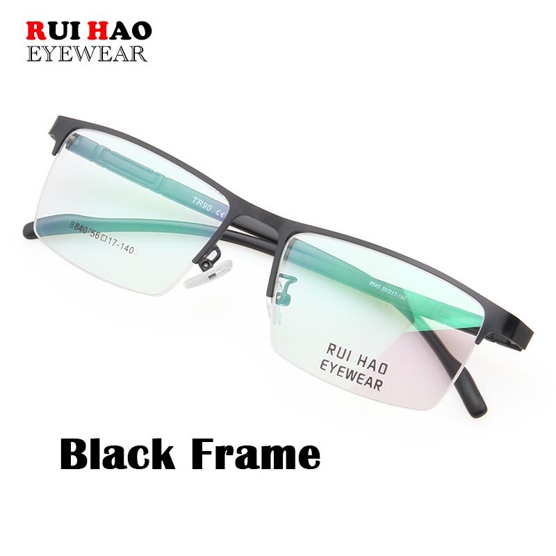 Rectangle Eyeglasses Frame Men Women Business Optical Glasses Stainless Steel Spectacles Frame Rui Hao Eyewear  8840