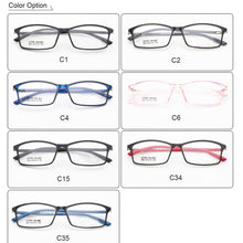 Load image into Gallery viewer, Rectangle Glasses Frame Men Women Large Eyeglasses Flexible BSX606 Can Do Prescription Lens