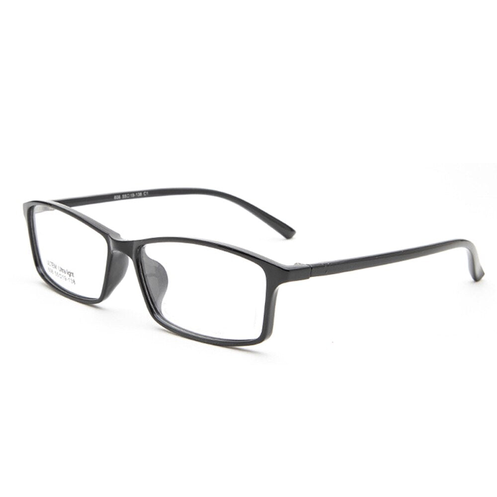 Rectangle Glasses Frame Men Women Large Eyeglasses Flexible BSX606 Can Do Prescription Lens