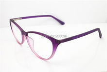 Carica l&#39;immagine nel visualizzatore di Gallery, RetailJH1017 lightweight with purple gradiently full-rim cateye arderTR90 optical frames