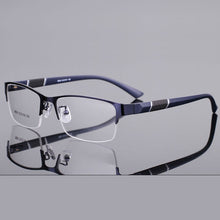 Load image into Gallery viewer, Reven Jate 8850 Half Rim Alloy Front Flexible Plastic TR-90 Temple Legs Optical Eyeglasses Frame for Men and Women Eyewear