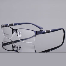 Load image into Gallery viewer, Reven Jate 8850 Half Rim Alloy Front Flexible Plastic TR-90 Temple Legs Optical Eyeglasses Frame for Men and Women Eyewear