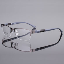 Load image into Gallery viewer, Reven Jate 8850 Half Rim Alloy Front Flexible Plastic TR-90 Temple Legs Optical Eyeglasses Frame for Men and Women Eyewear