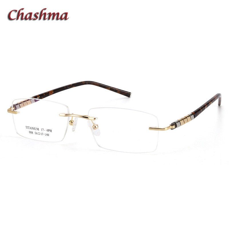 Rimless Titanium Stainless Eyeglasses Men Ochelari Glasses Myopic Glasses Frame Optical Eyewear Prescription Glasses Frame