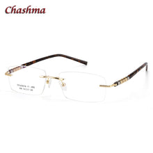 Carica l&#39;immagine nel visualizzatore di Gallery, Rimless Titanium Stainless Eyeglasses Men Ochelari Glasses Myopic Glasses Frame Optical Eyewear Prescription Glasses Frame