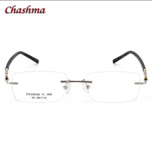 Carica l&#39;immagine nel visualizzatore di Gallery, Rimless Titanium Stainless Eyeglasses Men Ochelari Glasses Myopic Glasses Frame Optical Eyewear Prescription Glasses Frame