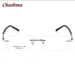 Rimless Titanium Stainless Eyeglasses Men Ochelari Glasses Myopic Glasses Frame Optical Eyewear Prescription Glasses Frame