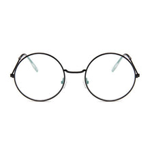 Load image into Gallery viewer, Round Glasses Frame Men Anti Blue Light Glasses Women Fake Glasses Gold Optical Eyeglasses Frame Transparent Clear Lens