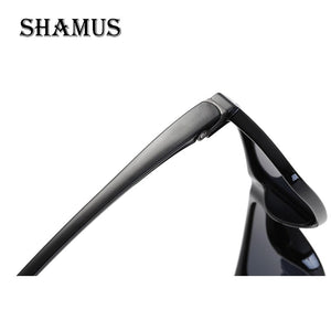 SHAMUS Polarized Sunglasses Men Rectangle Sunglass  Long Frame Classic Eyewear  Male Shades  Eyeglasses Sun