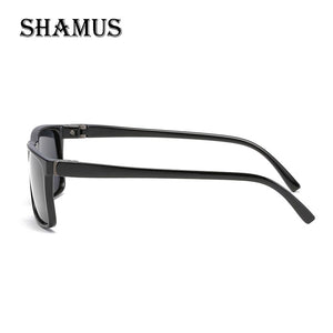 SHAMUS Polarized Sunglasses Men Rectangle Sunglass  Long Frame Classic Eyewear  Male Shades  Eyeglasses Sun