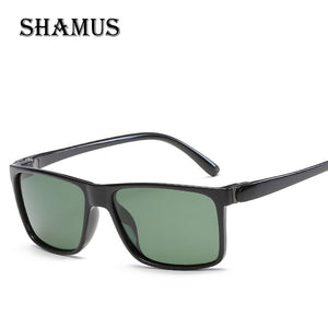 SHAMUS Polarized Sunglasses Men Rectangle Sunglass  Long Frame Classic Eyewear  Male Shades  Eyeglasses Sun