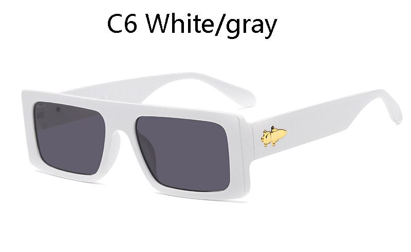 Small Rectangle Sunglasses Men Retro Square 90S Sun Glasses For Women –  Cinily