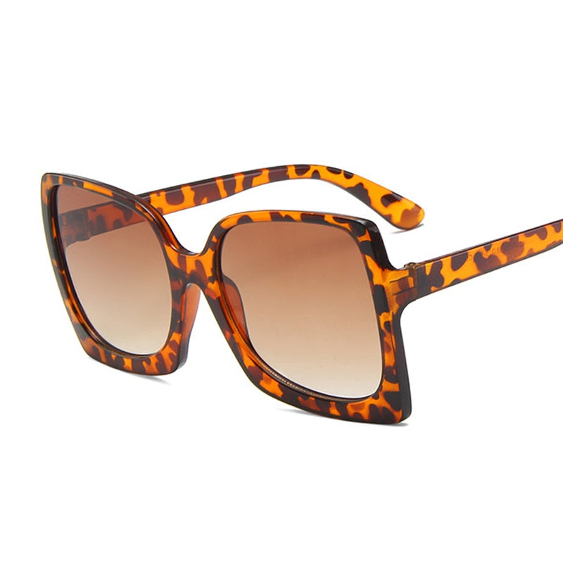 Square Oversized Sunglasses Women Vintage Sun Glasses For Female Big F –  Cinily