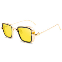 Load image into Gallery viewer, Steampunk Style Square Sunglasses Classic Gothic Men Women Brand Designer Square AlloyFrame Colorful Lens Sun Glasses
