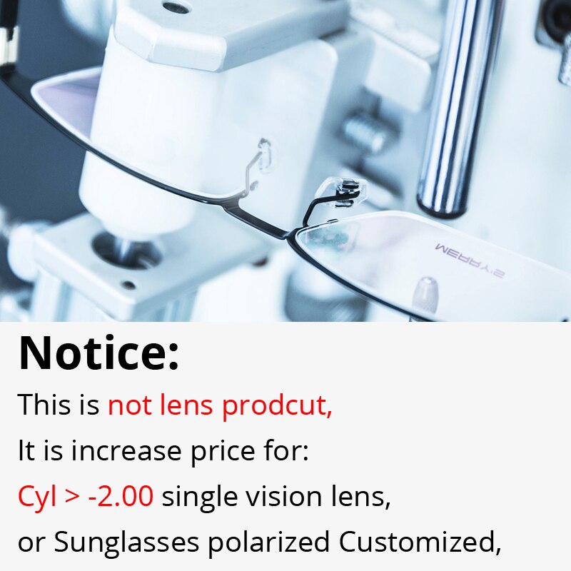 Extra Fees for Customized Lenses or Shipping or Samples 10 USD/piece