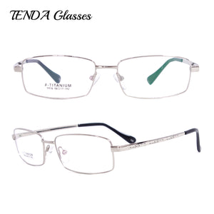 Titanium Flexible Eyeglass Frames Rectangular Eyeglasses Progressive Glasses Men Prescription Eyewear