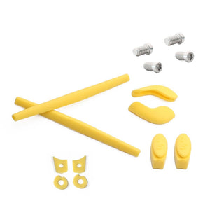 ToughAsNails Rubber Kit Temple Arm Ear Socks/Leg & Nose Pad Nose Holder & Screw-T6-4 Pieces Set for-Oakley Juliet - Yellow Kits