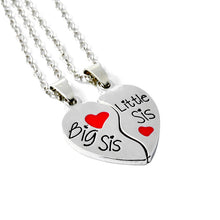 Carica l&#39;immagine nel visualizzatore di Gallery, Trendy Puzzle Heart Necklace For Women Big Sis Little Sis 3 Sisters Pendants &amp; Necklaces BFF Friends Creative Charms Jewelry