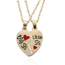 Carica l&#39;immagine nel visualizzatore di Gallery, Trendy Puzzle Heart Necklace For Women Big Sis Little Sis 3 Sisters Pendants &amp; Necklaces BFF Friends Creative Charms Jewelry