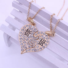 Carica l&#39;immagine nel visualizzatore di Gallery, Trendy Puzzle Heart Necklace For Women Big Sis Little Sis 3 Sisters Pendants &amp; Necklaces BFF Friends Creative Charms Jewelry