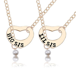 Trendy Puzzle Heart Necklace For Women Big Sis Little Sis 3 Sisters Pendants & Necklaces BFF Friends Creative Charms Jewelry