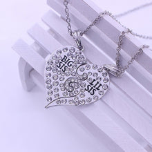 Carica l&#39;immagine nel visualizzatore di Gallery, Trendy Puzzle Heart Necklace For Women Big Sis Little Sis 3 Sisters Pendants &amp; Necklaces BFF Friends Creative Charms Jewelry