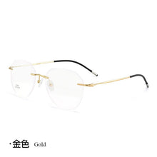 Load image into Gallery viewer, Ultralight Titanium Alloy Rimless Men Glasses Frame Square Eyeglasses Myopia Prescription Frames For Women Optical Eye Glass