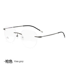 Load image into Gallery viewer, Ultralight Titanium Alloy Rimless Men Glasses Frame Square Eyeglasses Myopia Prescription Frames For Women Optical Eye Glass