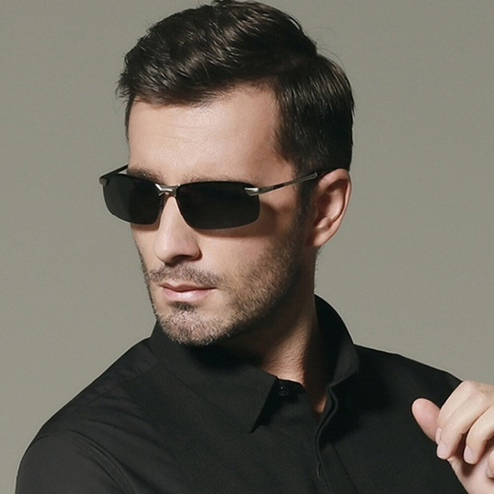 VEITHDIA Sunglasses Polarized Black Colour For Men Alloy Frame
