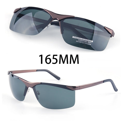 Vazrobe Oversized Sunglasses Men Polarized 165mm Rimless Sun Glasses for Man Wide Head Big Frame Driving Sports Style