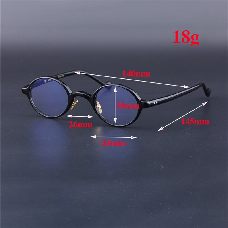 Vazrobe Small Round Eyeglasses Frames Male Nerd Glasses Men Black Tortoise Spectacles for Reading Myopia Optical Prescription