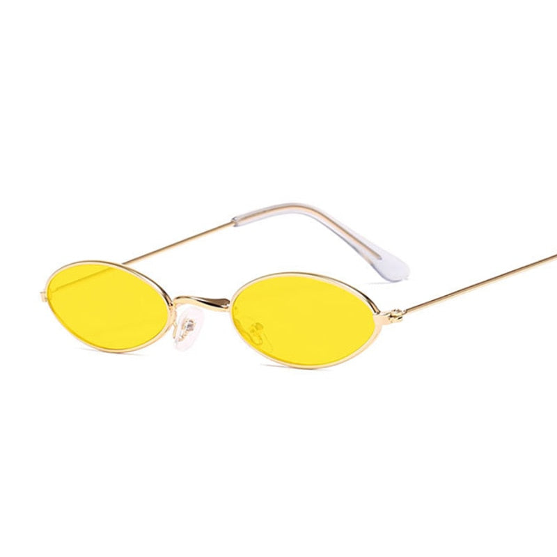 Small Frame Men and Women Vintage Shades Oval Sunglasses Eyeglasses Sun  Glasses