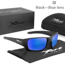 Carica l&#39;immagine nel visualizzatore di Gallery, Wiley x 2022  men&#39;s and women&#39;s sports riding high-definition polarized sunglasses Tr90 reflective frame uv400 coated lens WX