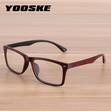 Load image into Gallery viewer, YOOSKE Men Retro Wooden Pattern Glasses Frame Women Classic Optical Spectacle Eyeglasses Style Bamboo Wood Eyewear