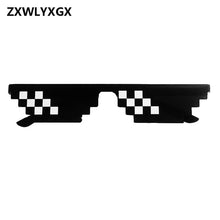 Load image into Gallery viewer, ZXWLYXGX Popular Mosaic Glasses 8 Bit MLG Pixelated Sunglasses Women Men Brand Thug Life Party Eyeglasses Vintage Sun Glasses