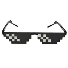 Load image into Gallery viewer, ZXWLYXGX Popular Mosaic Glasses 8 Bit MLG Pixelated Sunglasses Women Men Brand Thug Life Party Eyeglasses Vintage Sun Glasses