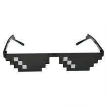 Load image into Gallery viewer, ZXWLYXGX Popular Mosaic Glasses 8 Bit MLG Pixelated Sunglasses Women Men Brand Thug Life Party Eyeglasses Vintage Sun Glasses