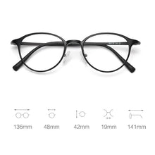 Load image into Gallery viewer, Zerosun Tungsten Titanium Eyeglasses Frames Women Oval Glasses Men Optical Eyewear Spectacles Male Ultralight Fake