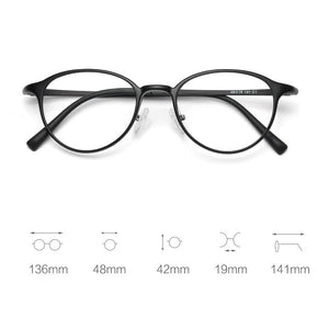 Zerosun Tungsten Titanium Eyeglasses Frames Women Oval Glasses Men Optical Eyewear Spectacles Male Ultralight Fake